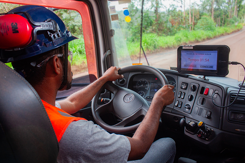 Equipamento móvel de uma mineradora com controle eficiente